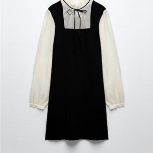 Zara Black and White Mini Dress